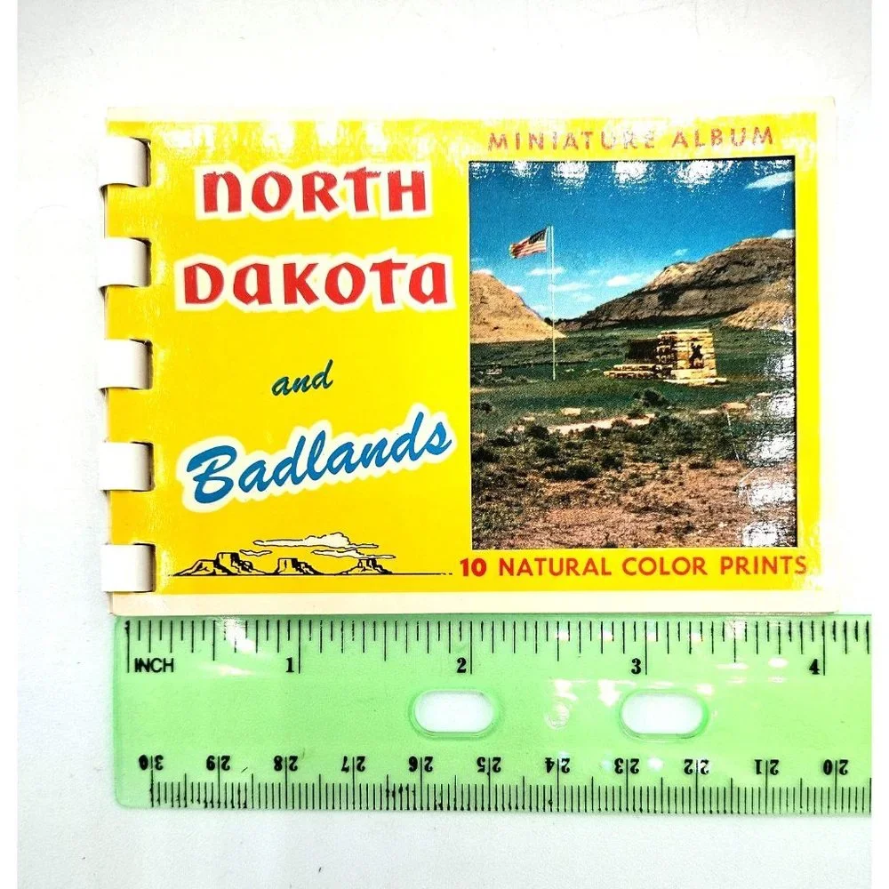 North Dakota & Badlands Miniature Album 10 Color Prints Mirro-Krome HS Crocker